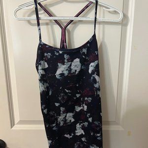 Lululemon multicolor tank top with built in sports bra